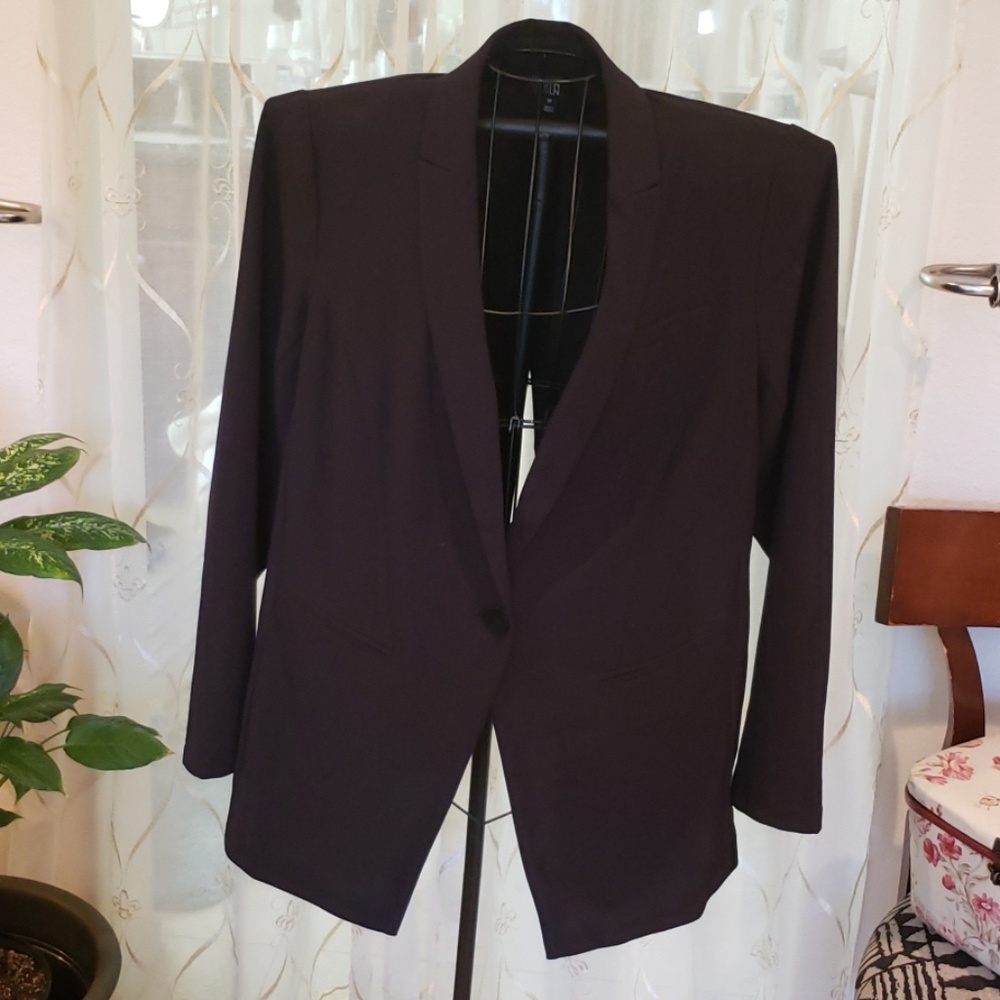 Lane Bryant 6th & Lane Black Split-Back Blazer